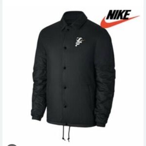 Nike Black SB coaches snap Jacket skateboard thermore synthetic fill coat XS